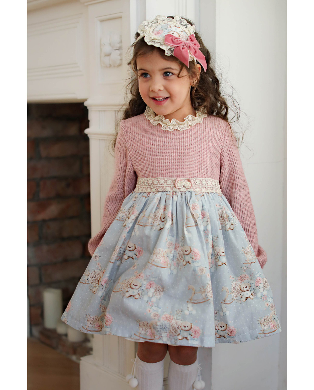 Мягкое платье с мишками