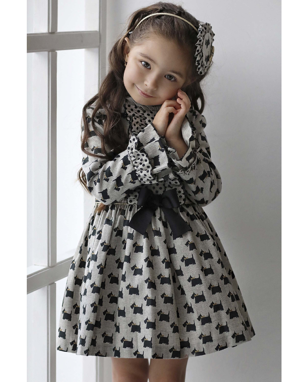 Платье с собачками