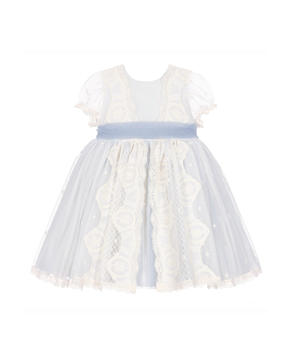 Кружевное голубое