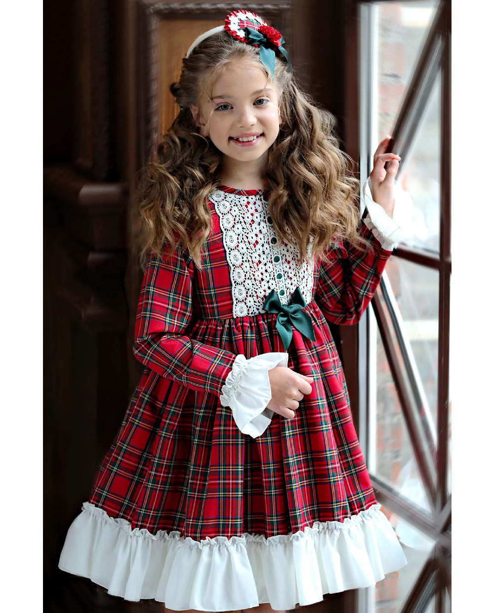 Нарядное платье в клетку