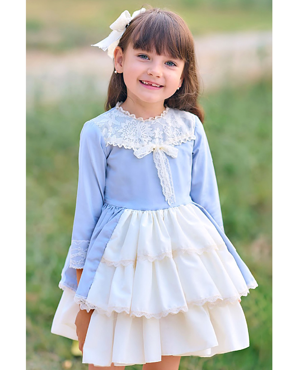 Нежное платье голубое