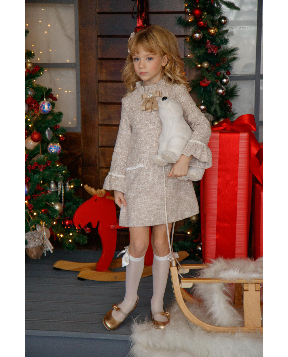 Платье трапеция букле