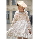 Платье нежное комбинированное