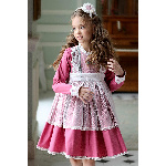 Платье малиновое с кружевом