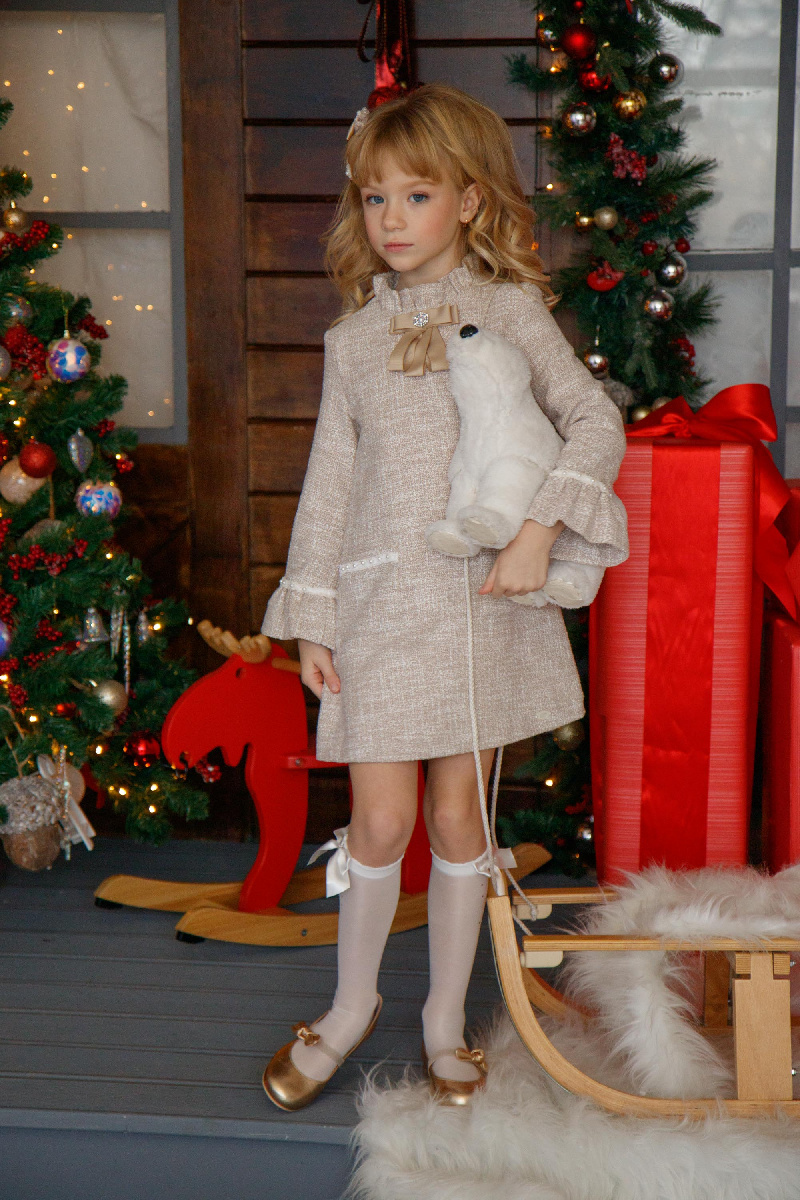 Платье трапеция букле