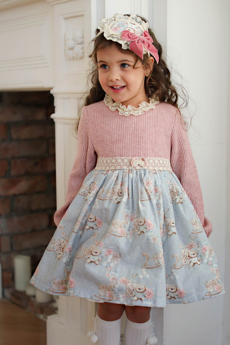 Мягкое платье с мишками